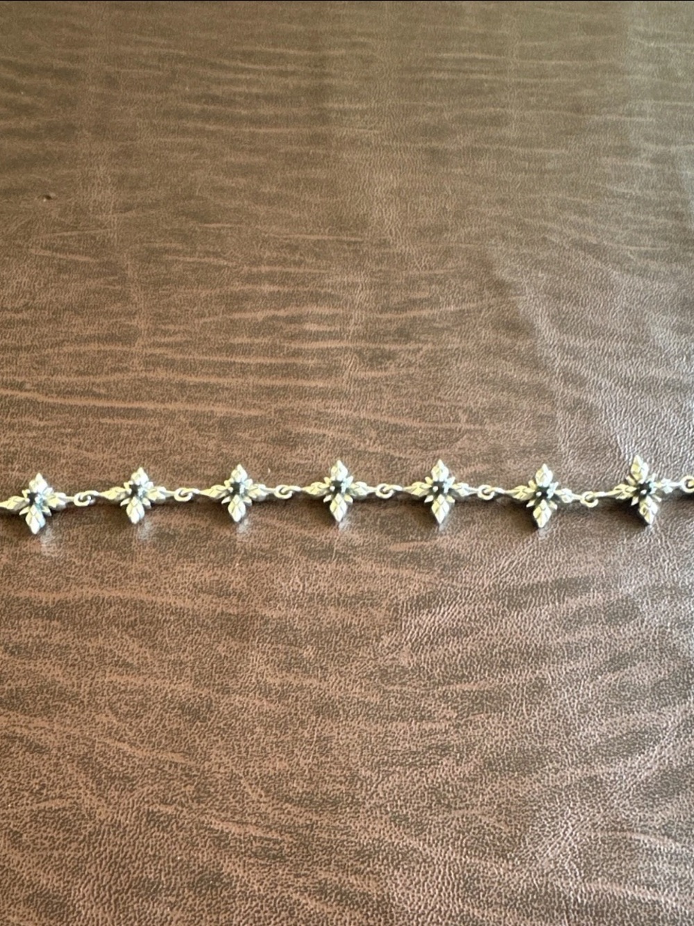 Emanuele Bicocchi 925 Sterling Silver Chain star Link Bracelet Lobster Clasp